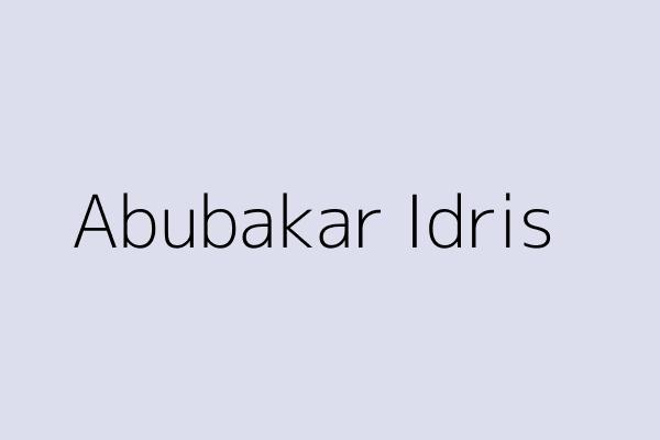 Abubakar Idris